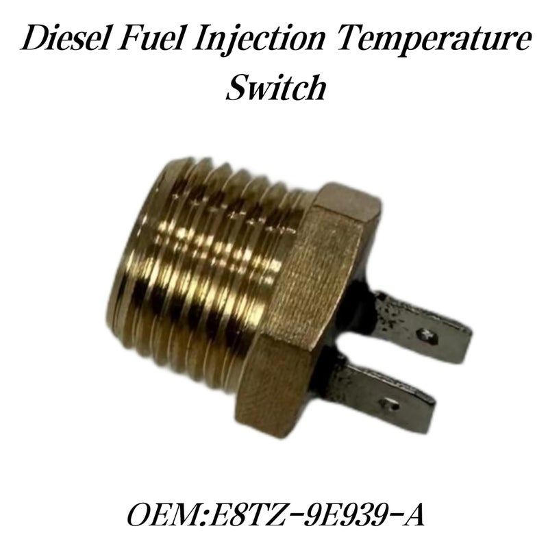 FCBJX Diesel Engine Temp Sensor Switch Compatible with Ford 7.3L F150 F250 F350 F450 1983-1994 Replaces E8TZ-9E939-A Fuel Injection Temperature Sender - Image 2